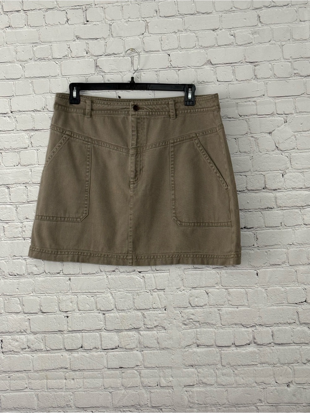 Banana Republic Olive Utility Mini Skirt